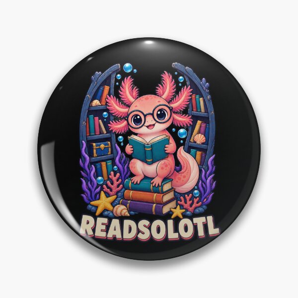 Item preview, Readsolotl Axolotl Book Lover Underwater Library  designed and sold by CG Studio.