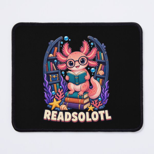 Item preview, Readsolotl Axolotl Book Lover Underwater Library  designed and sold by CG Studio.
