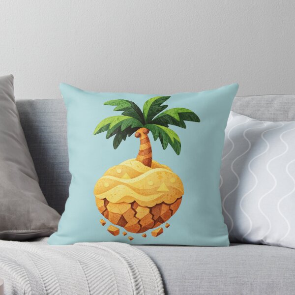 Item preview, Palm tree on a floating island – Yellow geometric nature art designed and sold by Mediatoni.