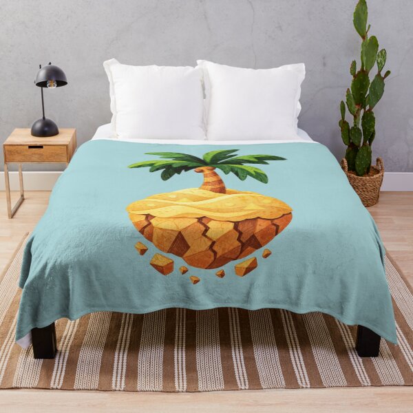 Item preview, Palm tree on a floating island – Yellow geometric nature art designed and sold by Mediatoni.