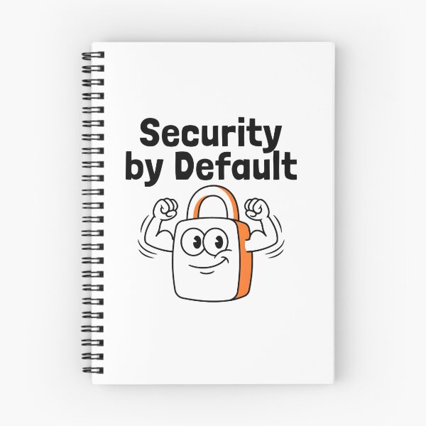 Item preview, Security by Default designed and sold by Brain Fog Lab.