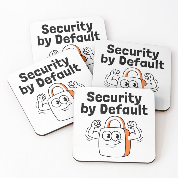 Item preview, Security by Default designed and sold by Brain Fog Lab.