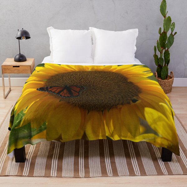 Item preview, Monarch Morning on the Sunflowers designed and sold by locustgirl.