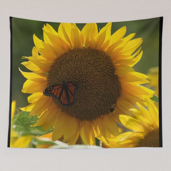 Item preview, Monarch Morning on the Sunflowers designed and sold by locustgirl.