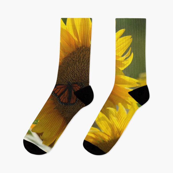 Item preview, Monarch Morning on the Sunflowers designed and sold by locustgirl.