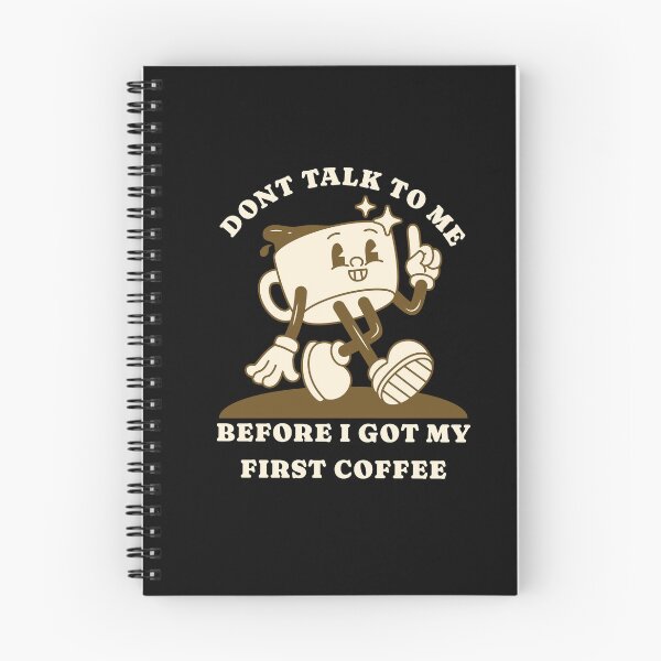 Item preview, Coffee humor, morning grouch, retro cartoon, first coffee designed and sold by FeverVoid.
