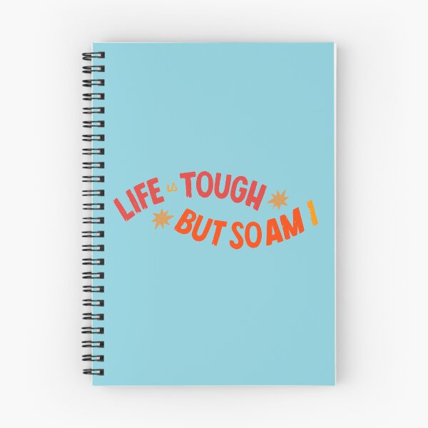 Item preview, Life Is Tough But So Am I | Funny Motivational Typography designed and sold by Rush2Buy.