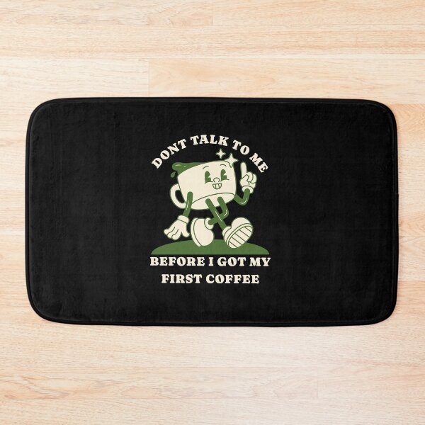 Item preview, Coffee humor, morning grouch, retro cartoon, first coffee designed and sold by FeverVoid.