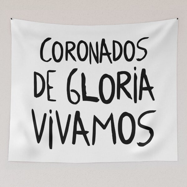Item preview, Coronados De Gloria Vivamos - World 2026 Typography Tribute (Black) designed and sold by frikybomb.