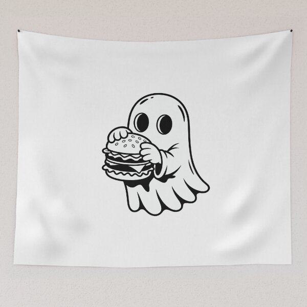 Item preview, Ghost Enjoying a Burger designed and sold by jkrphoto.