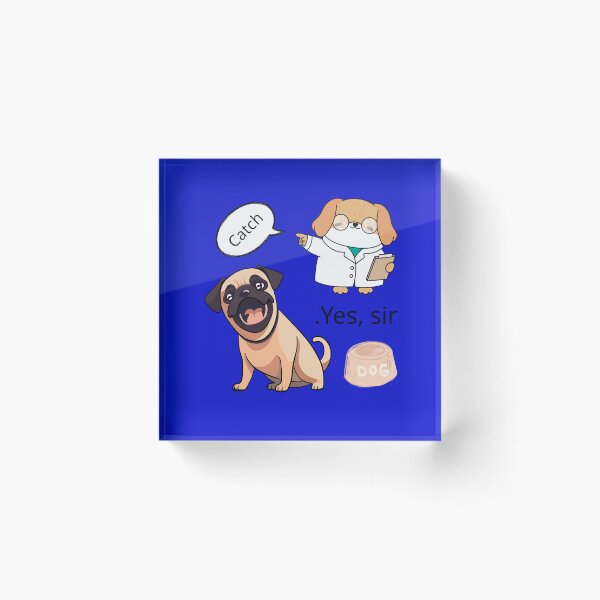 Item preview, Catch Yes Sir Funny Dog Vintage Retro Design designed and sold by CREATIVE HIVE.