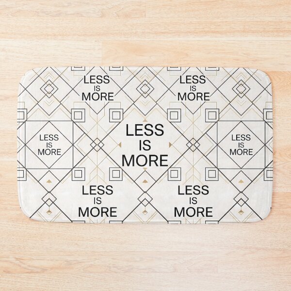 Item preview, Art Less Is More Quote Design designed and sold by ART ATTACK ZONE.
