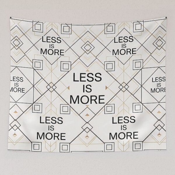 Item preview, Art Less Is More Quote Design designed and sold by ART ATTACK ZONE.