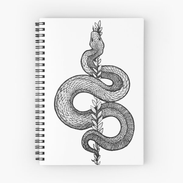 Item preview, snake and a fern designed and sold by simkiwi.