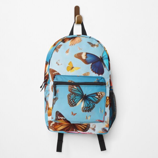 Item preview, Butterflies flying against a blue sky. designed and sold by MyHappyArtShop.