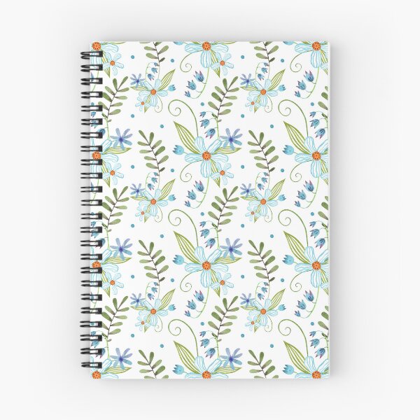 Item preview, Blue Wildflowers – Watercolor Floral Pattern designed and sold by White Rabbit Design .