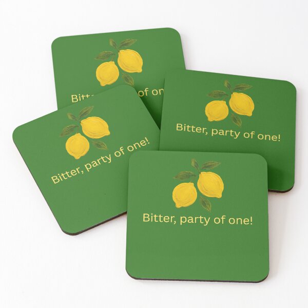 Item preview, Bitter Party Of One Cute Lemon Aesthetic Art designed and sold by ArtbyAlinaa.