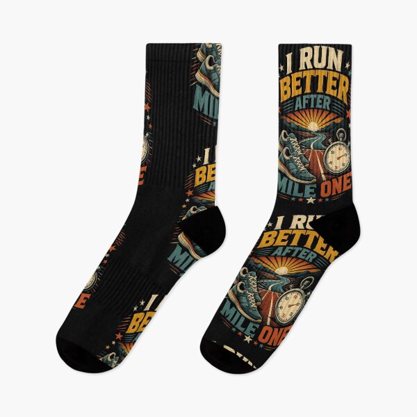 Item preview, I Run Better After Mile One Vintage Running designed and sold by Gustavo Navarro.