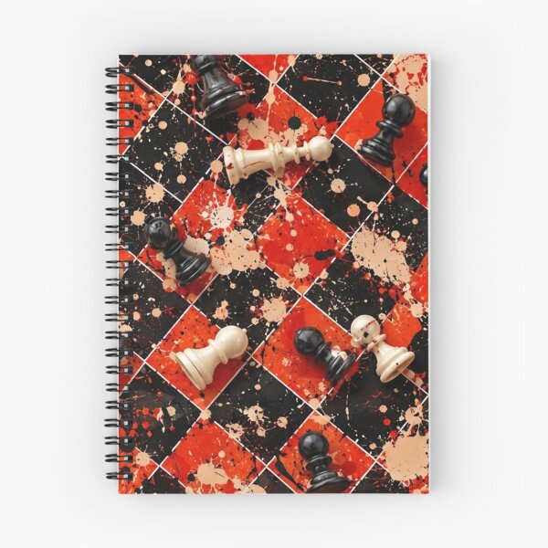 Item preview, Chessboard Strategy and Splatter Mixed Media Art designed and sold by THE SPLATTERED HAUS BY SAGE BANKS.