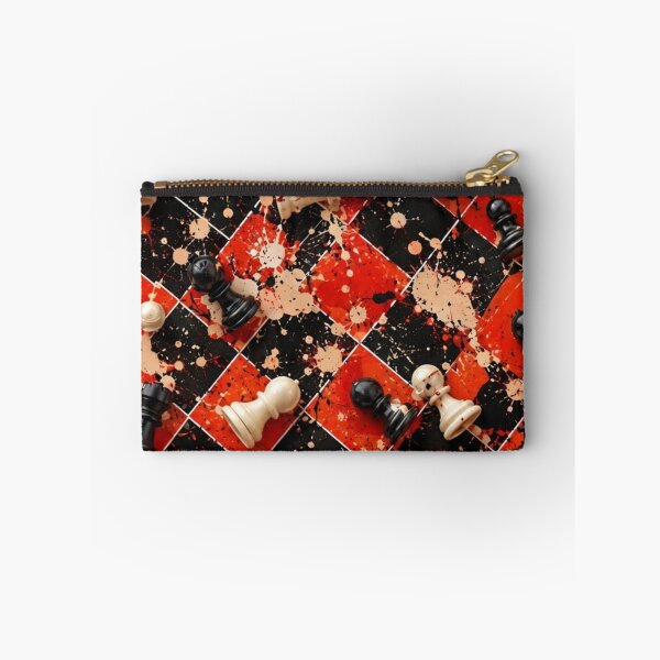 Item preview, Chessboard Strategy and Splatter Mixed Media Art designed and sold by THE SPLATTERED HAUS BY SAGE BANKS.