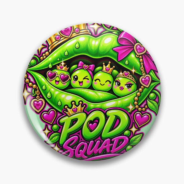 Item preview, Royal Pod Squad - Neon Pop Art Peas designed and sold by Human Error Goods.