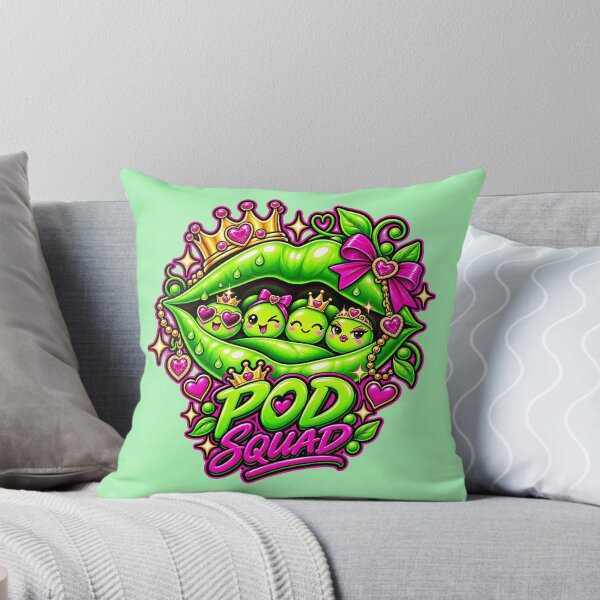 Item preview, Royal Pod Squad - Neon Pop Art Peas designed and sold by Human Error Goods.