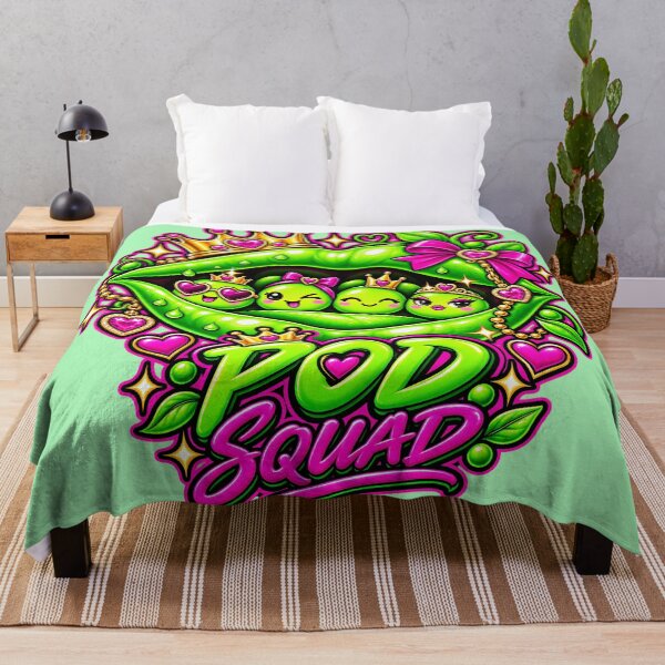 Item preview, Royal Pod Squad - Neon Pop Art Peas designed and sold by Human Error Goods.