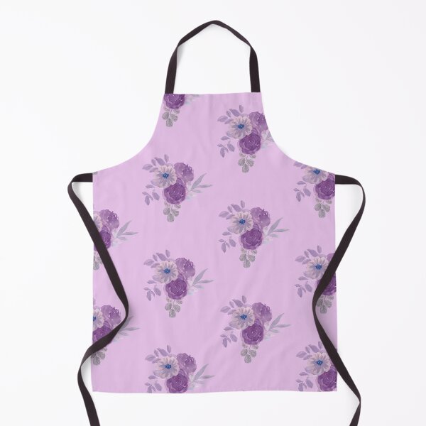Item preview, purple watercolor floral bouquet designed and sold by introvertarts.