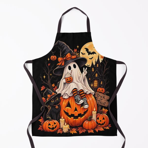 Item preview, Whimsical Halloween Ghost Witch designed and sold by NucciCollective.