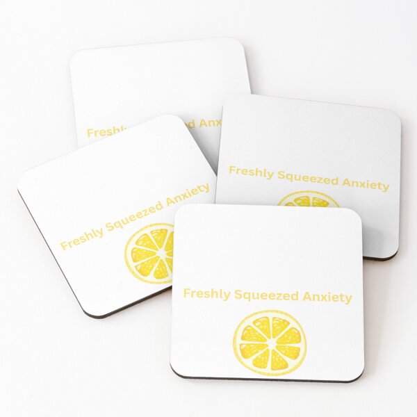 Item preview, Freshly Squeezed Anxiety Cute Lemon Aesthetic Art designed and sold by ArtbyAlinaa.