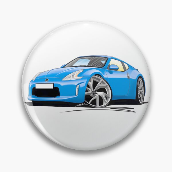 Item preview, Nissan Z Blue Car Caricature - Fun Sports Car Art PERFECT GIFT FOR YOU AND FRIENDS designed and sold by ziyat123.
