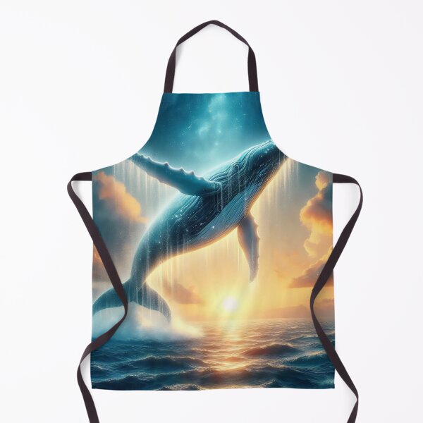 Item preview, Majestic Humpback Whale Breach Sunset Ocean Fantasy Art. designed and sold by MyHappyArtShop.