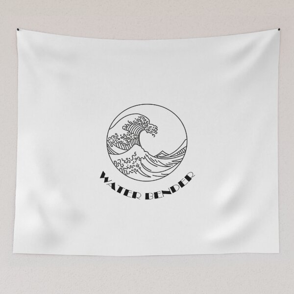 Item preview, Flow Like Water - Minimalist Japanese Wave Emblem T-Shirt designed and sold by fowzi shokri.