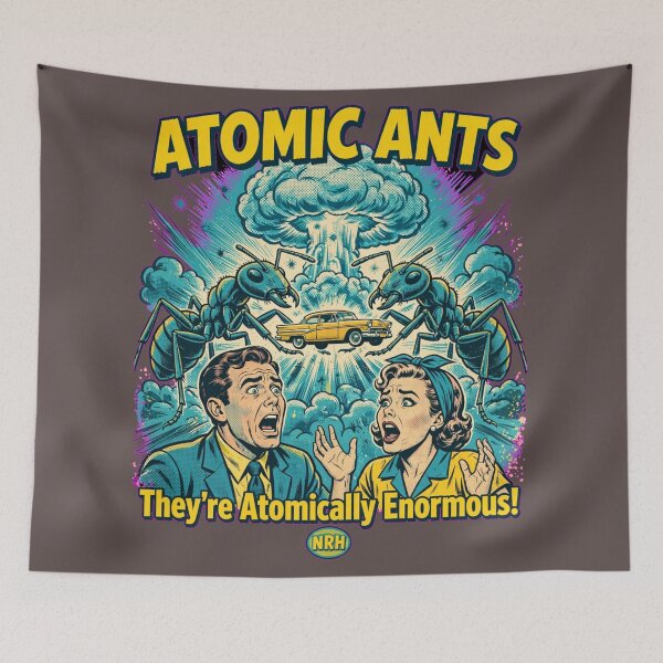 Item preview, Atomic Ants Sci-Fi Movie Poster designed and sold by Normandy Road Heritage™ - Vintage Garage Art.