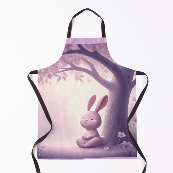 Item preview, Copy of Pink Bunny Under Lilac Tree, Dreamy Woodland Nursery Art designed and sold by NarjaShop.