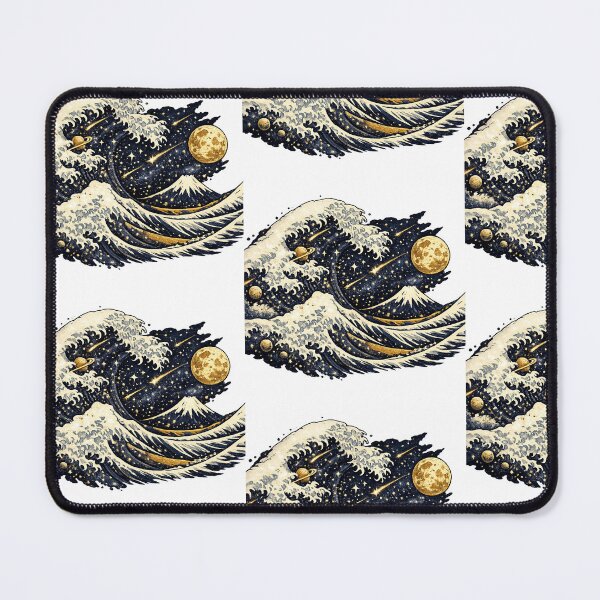 Item preview, Celestial Great Wave Cosmic Galaxy Art designed and sold by Ink-verse-.