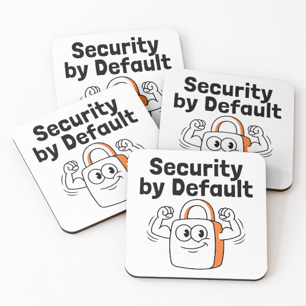 Item preview, Security by Default designed and sold by Brain Fog Lab.