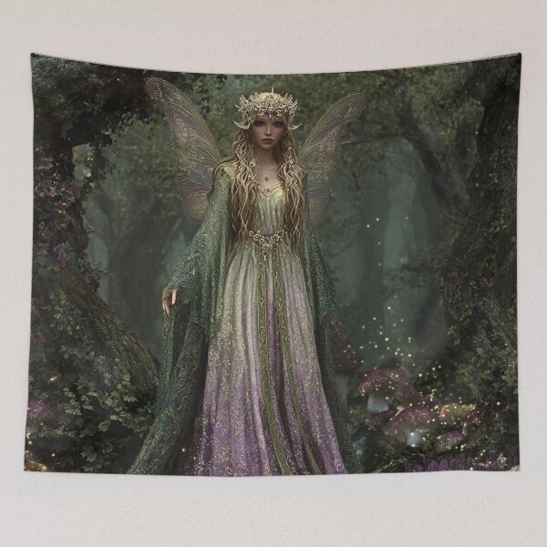 Item preview, Enchanted Fairy Queen Forest Guardian designed and sold by Storybook Botanica.