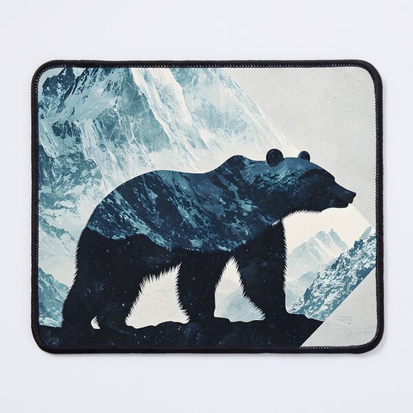 Item preview, 3d Render Of Geometric Bear Mountain, Cool designed and sold by Checho30.