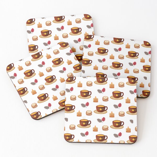 Item preview, Cozy Autumn Hot Drink, Cookies and Fall Leaves designed and sold by BigDigital.