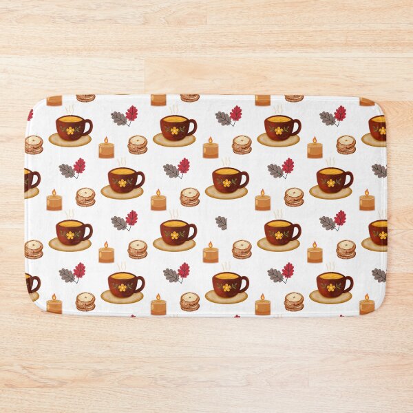 Item preview, Cozy Autumn Hot Drink, Cookies and Fall Leaves designed and sold by BigDigital.