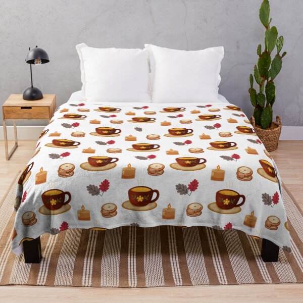 Item preview, Cozy Autumn Hot Drink, Cookies and Fall Leaves designed and sold by BigDigital.