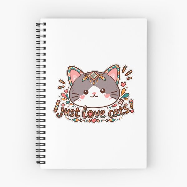 Item preview, Colorful Ethnic Kawaii Cat with Decorative Scarf – Cute Folk Art Illustration designed and sold by Menna2030.