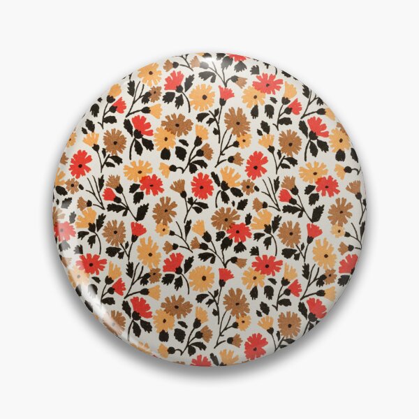 Item preview, Retro Orange Floral Pattern – Vintage Ditsy Flower Design designed and sold by Good_Things.