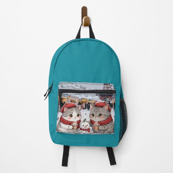 Item preview, Kawaii Cats Winter Sapporo Japan - Freda and Junior Snow Festival designed and sold by MAISON SYLVIE.