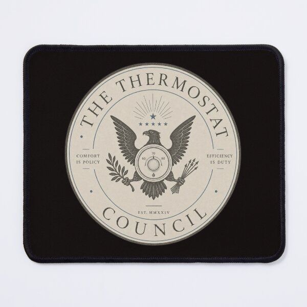 Item preview, The Thermostat Council vintage seal with eagle and dial designed and sold by Rue Design Company.