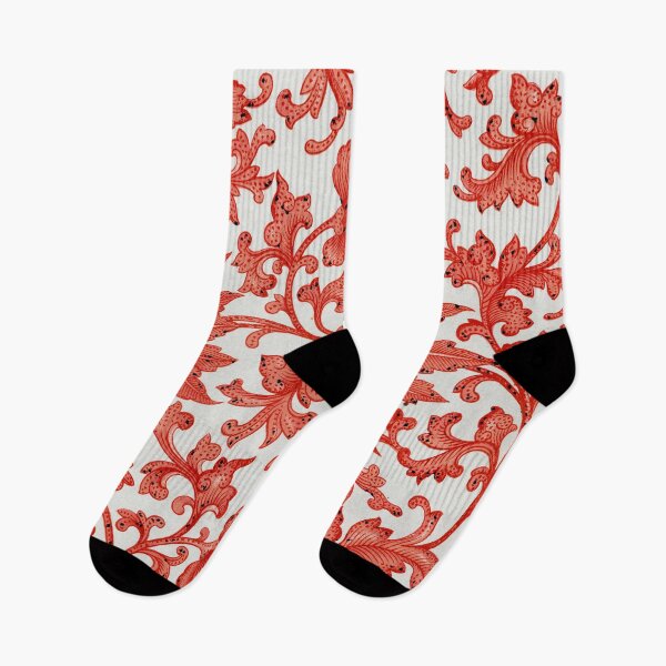 Item preview, Red Ornamental Floral Pattern – Vintage Botanical Damask Design designed and sold by Good_Things.