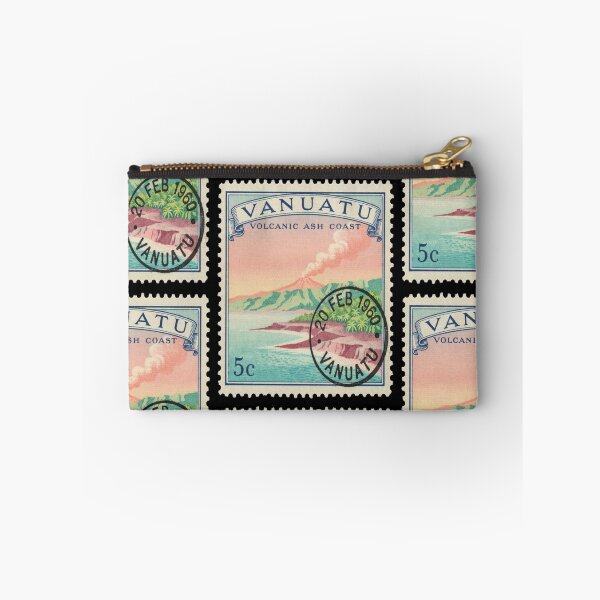Item preview, Vanuatu Pacific Volcanic Coast Jungle Ridge Stamp Sticker designed and sold by stickercuffs.