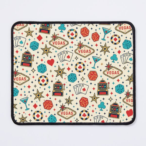 Item preview, Las Vegas Casino Pattern, Poker Dice Slot Machine Retro Print designed and sold by TM DESIGNS AND MORE.