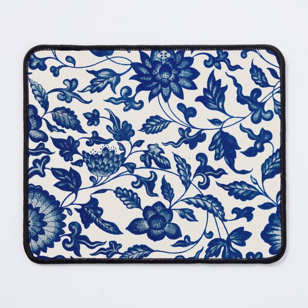 Item preview, Blue and White Botanical Pattern – Vintage Floral Porcelain Style designed and sold by Good_Things.